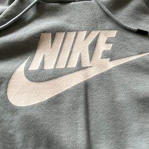 Baby blue cropped Nike hoodie, Size: Woman’s Xs